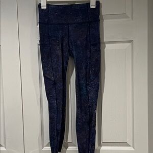 Lululemon fast and free pattered Leggings